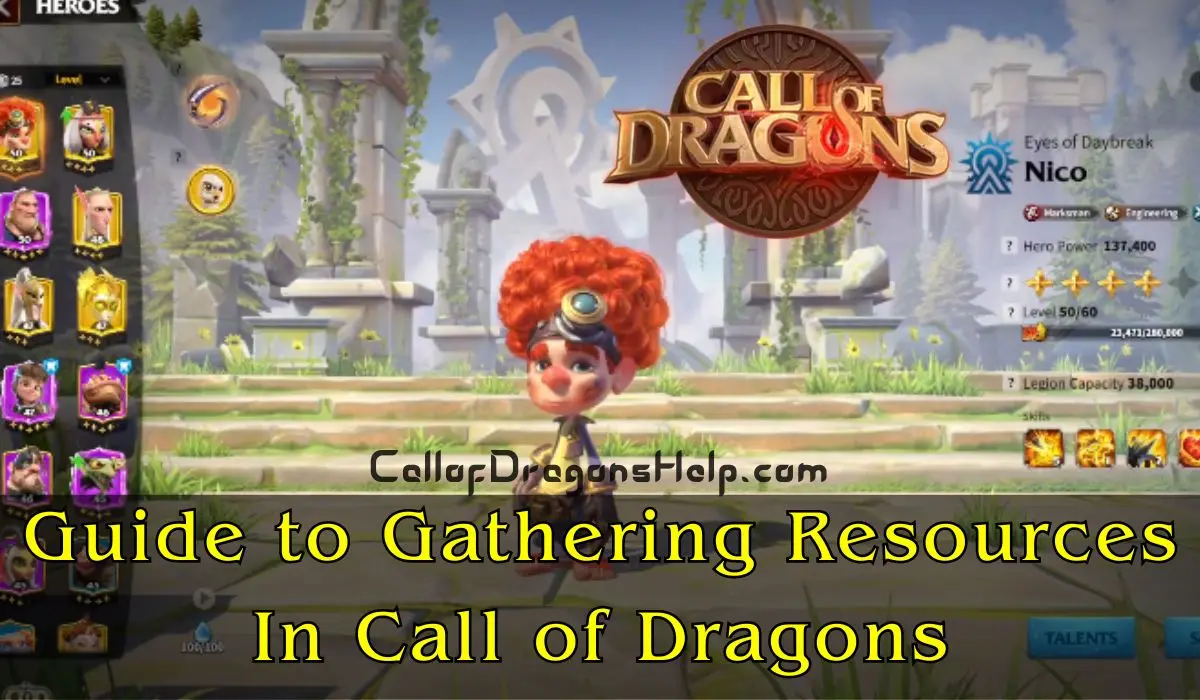 Guide to Gathering Resources In Call of Dragons